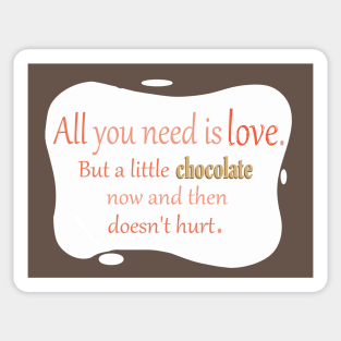 Chocolate love Sticker